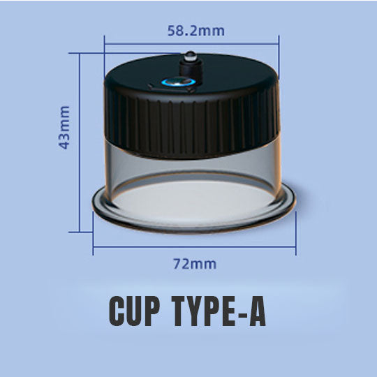 Extra Cups for Fitdash Dynamic Multi-Cupping Device